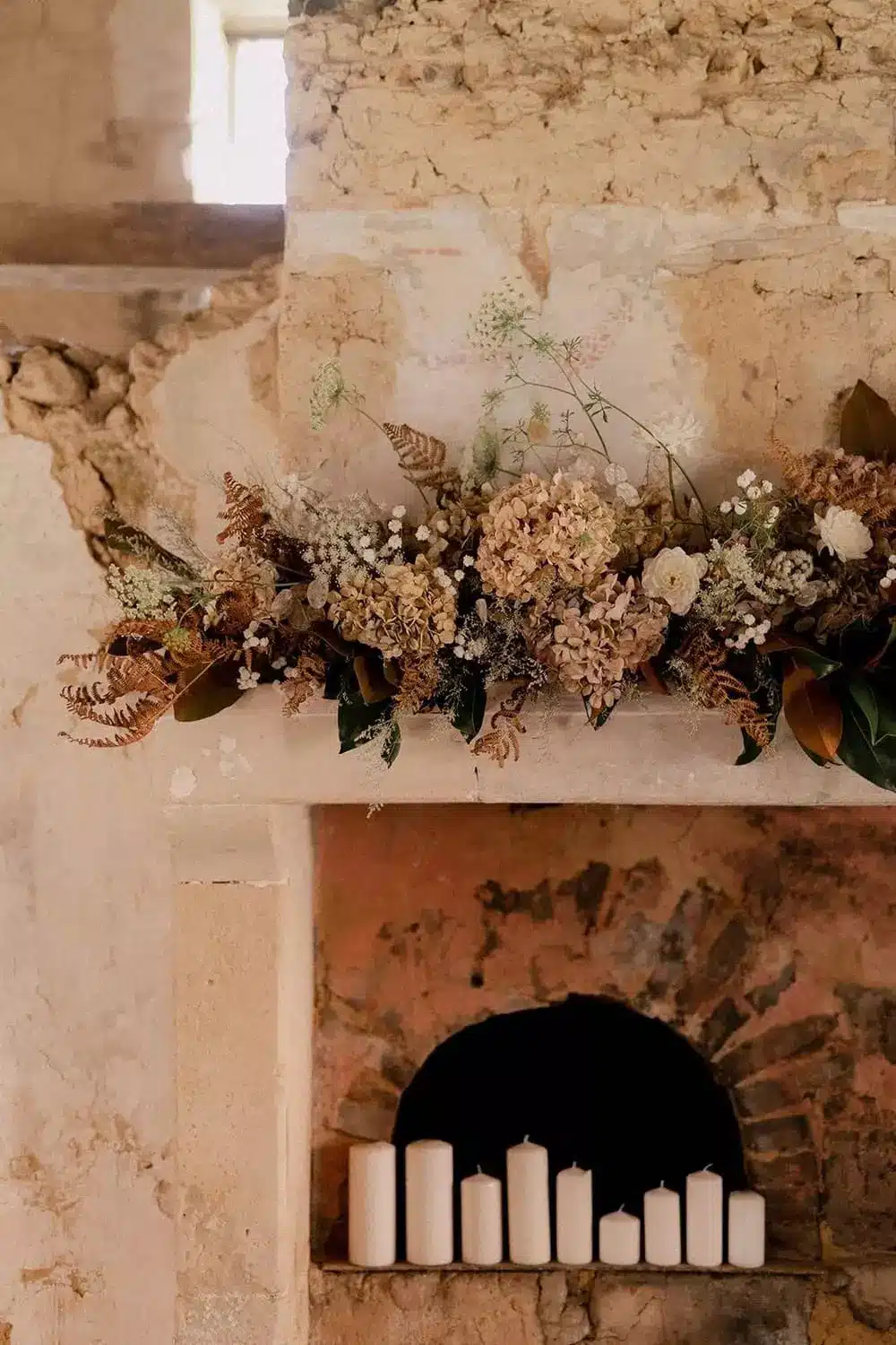 déco floral cheminée cérémonie laïque sarthe