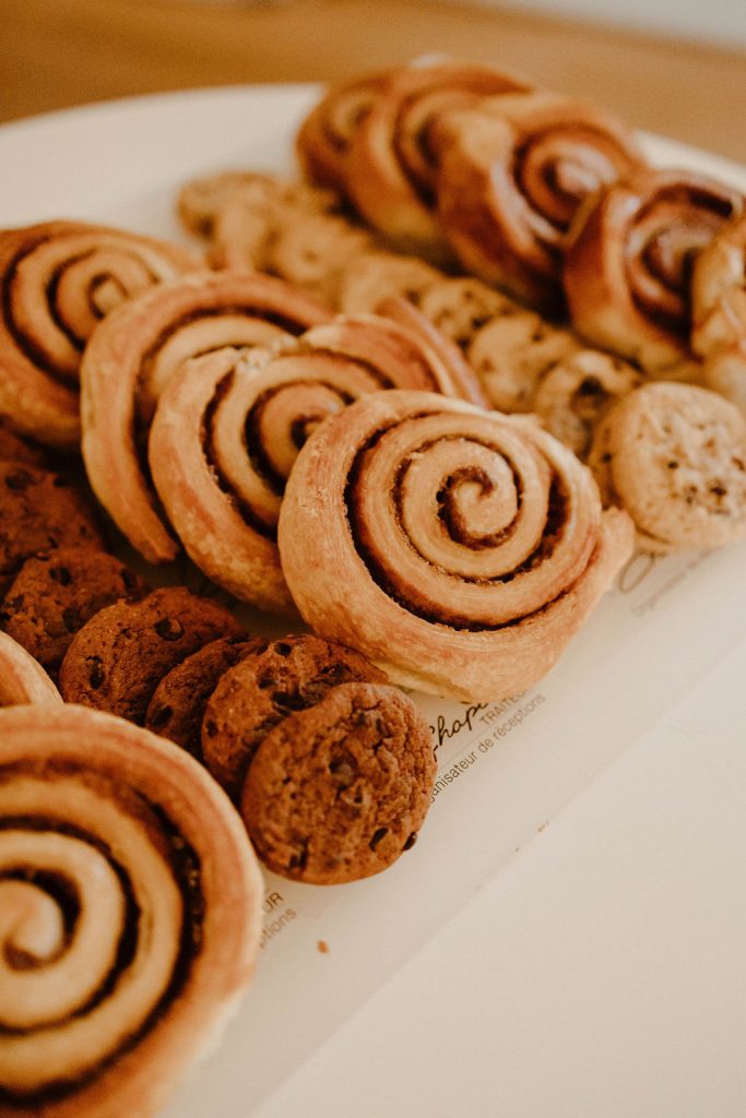 mariage hiver buffet sucre cinnamon roll