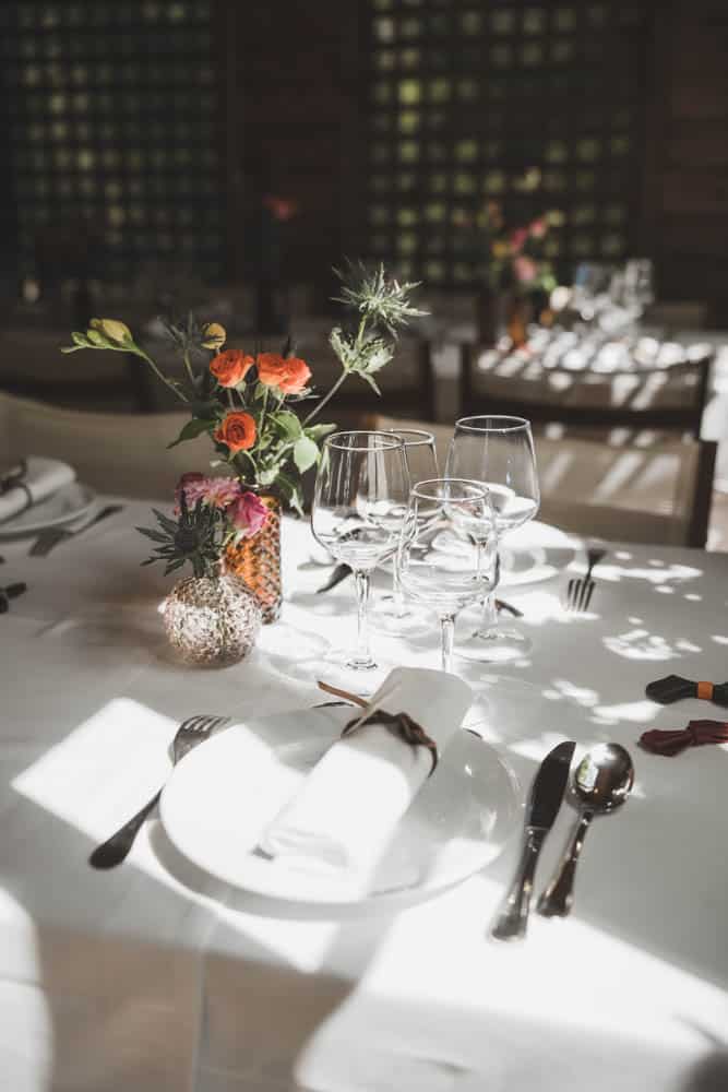wedding design decoration de table minimaliste