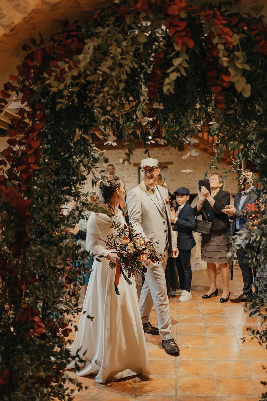 entrée de salle des mariés mariage orne