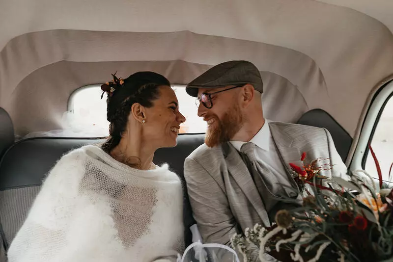 étole tenue mariée mariage hiver normandie