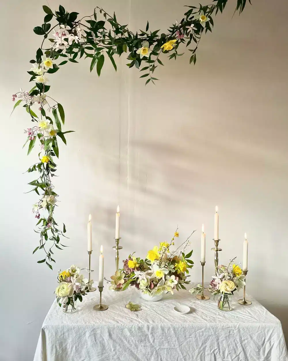 table de mariage jaune printemps sarthe