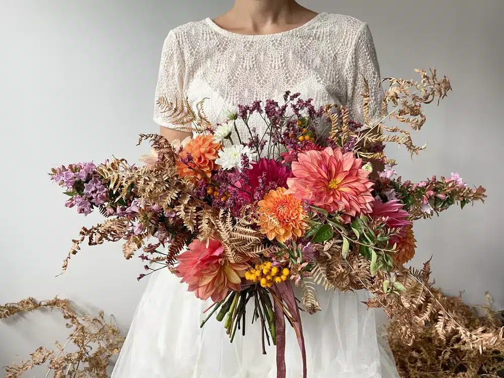bouquet de mariée fleuriste écoresponsable sarthe