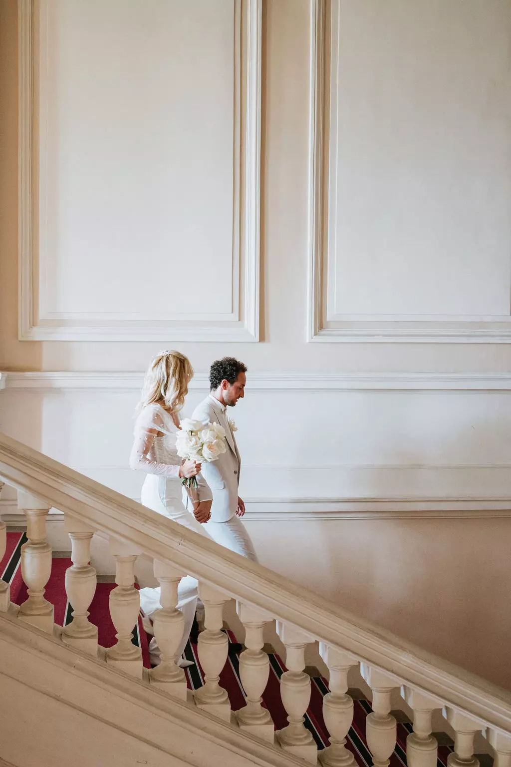 escalier mariage ceremonie mairie pays de la loire