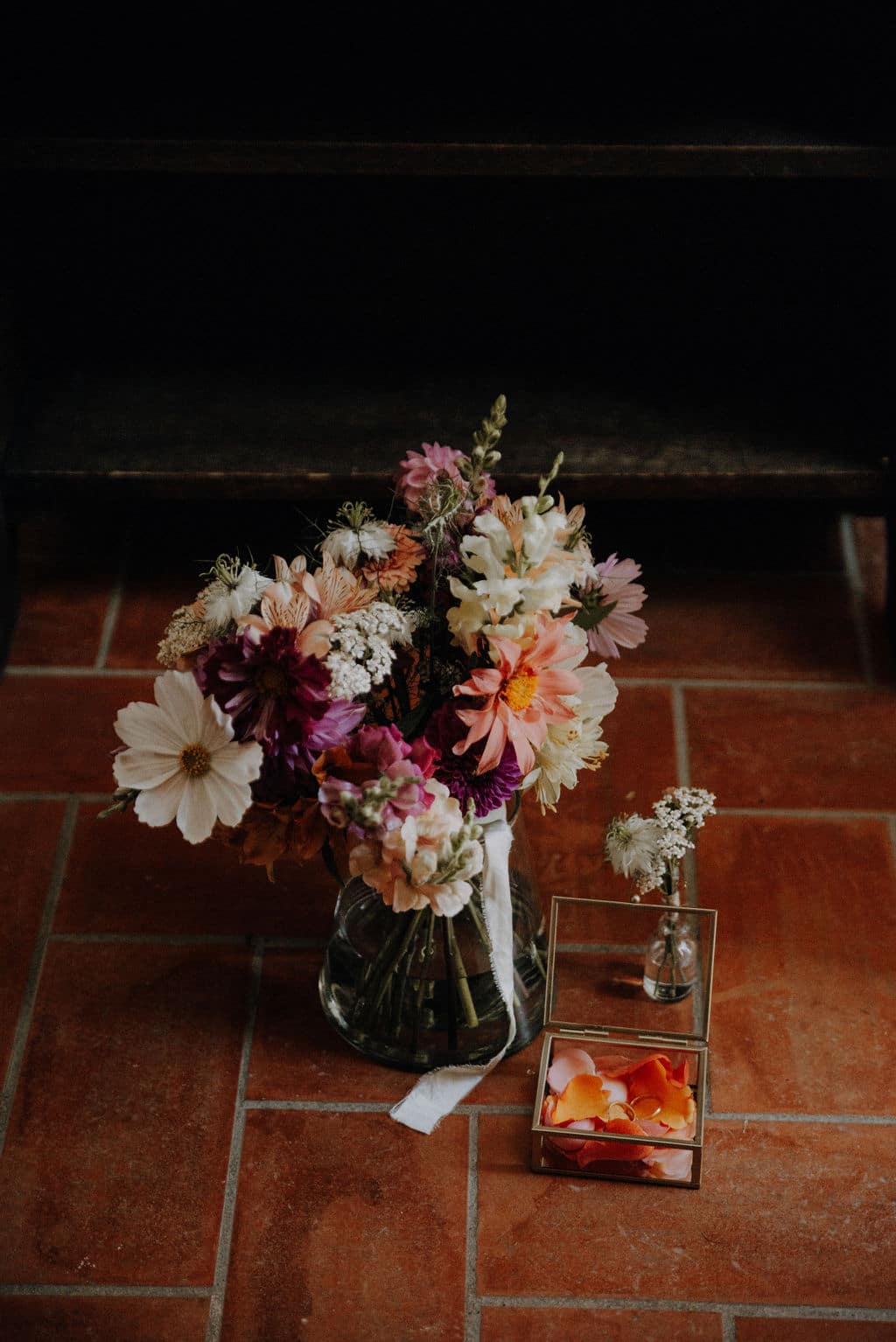 bouquet de mariée coloré