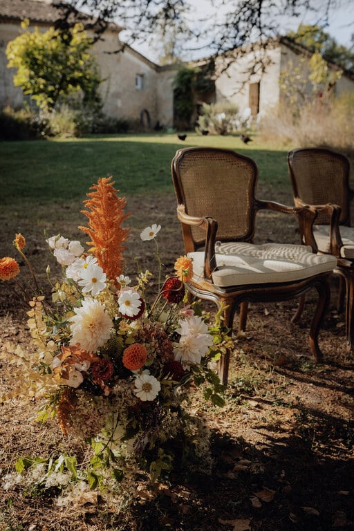 Fleurs ceremonie laique dordogne