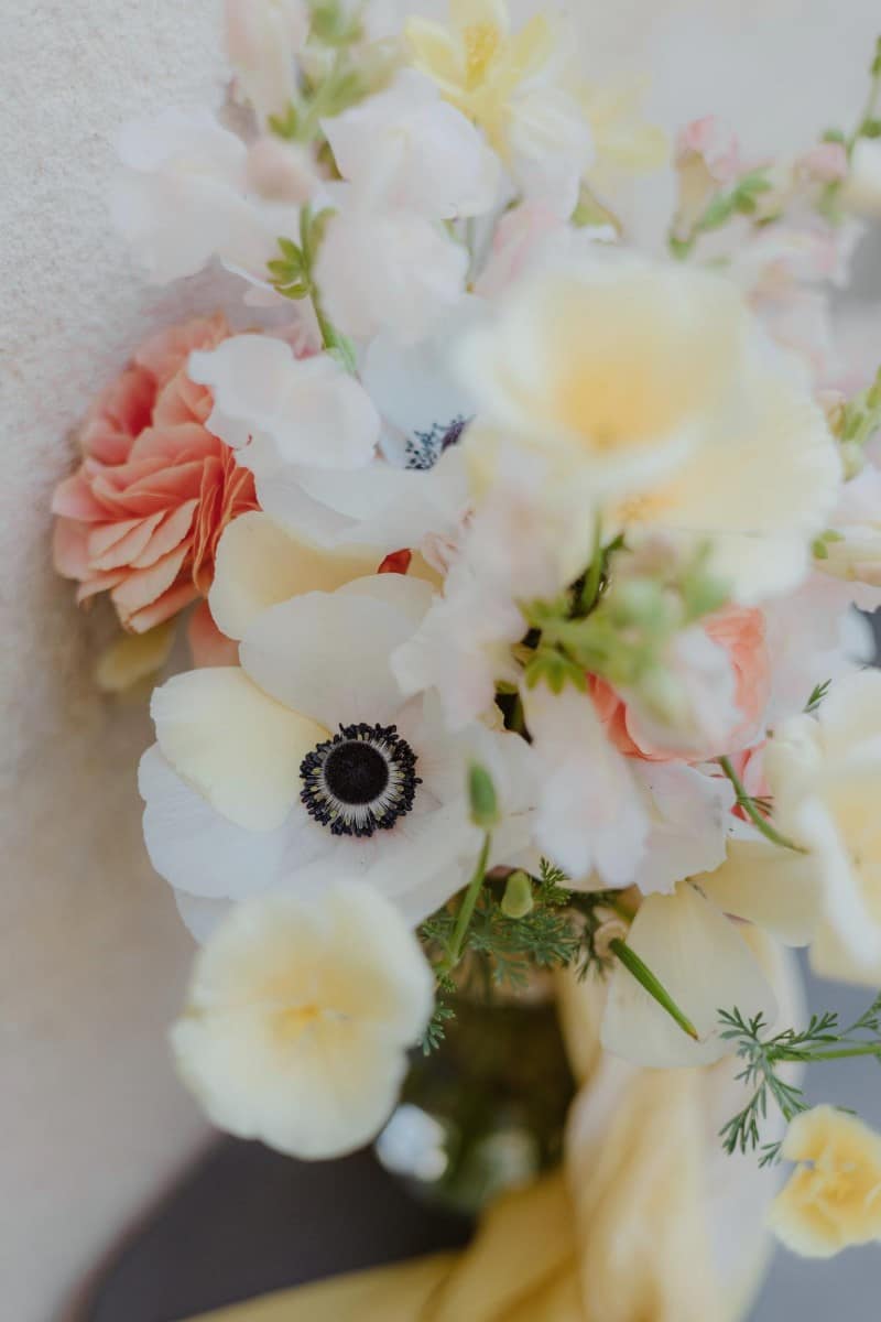 bouquet de mariée pastel