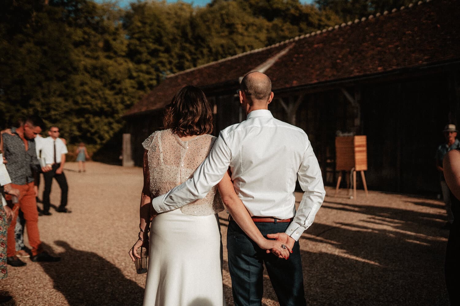 robe de mariée paillettes strass sur mesure le mans