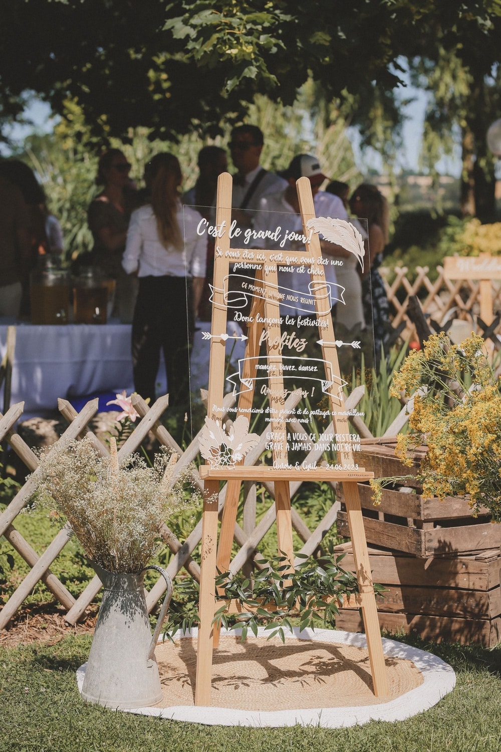 panneau de bienvenue mariage pays de la loire