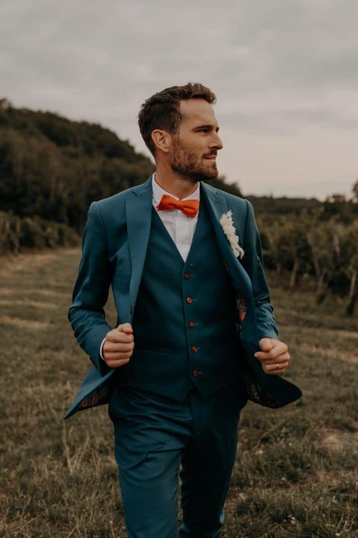 costume homme mariage bleu marine