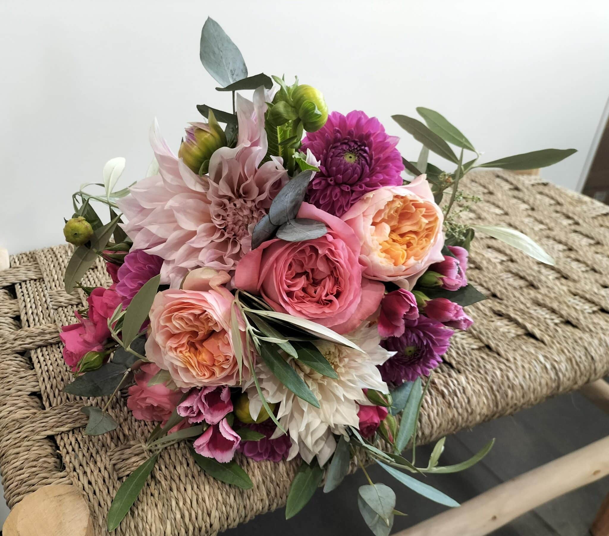 bouquet couleurs vives mariage angers