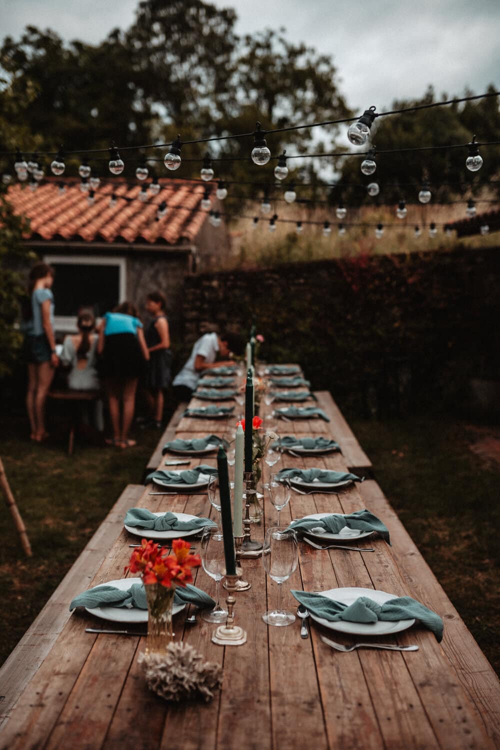 repas mariage en exterieur