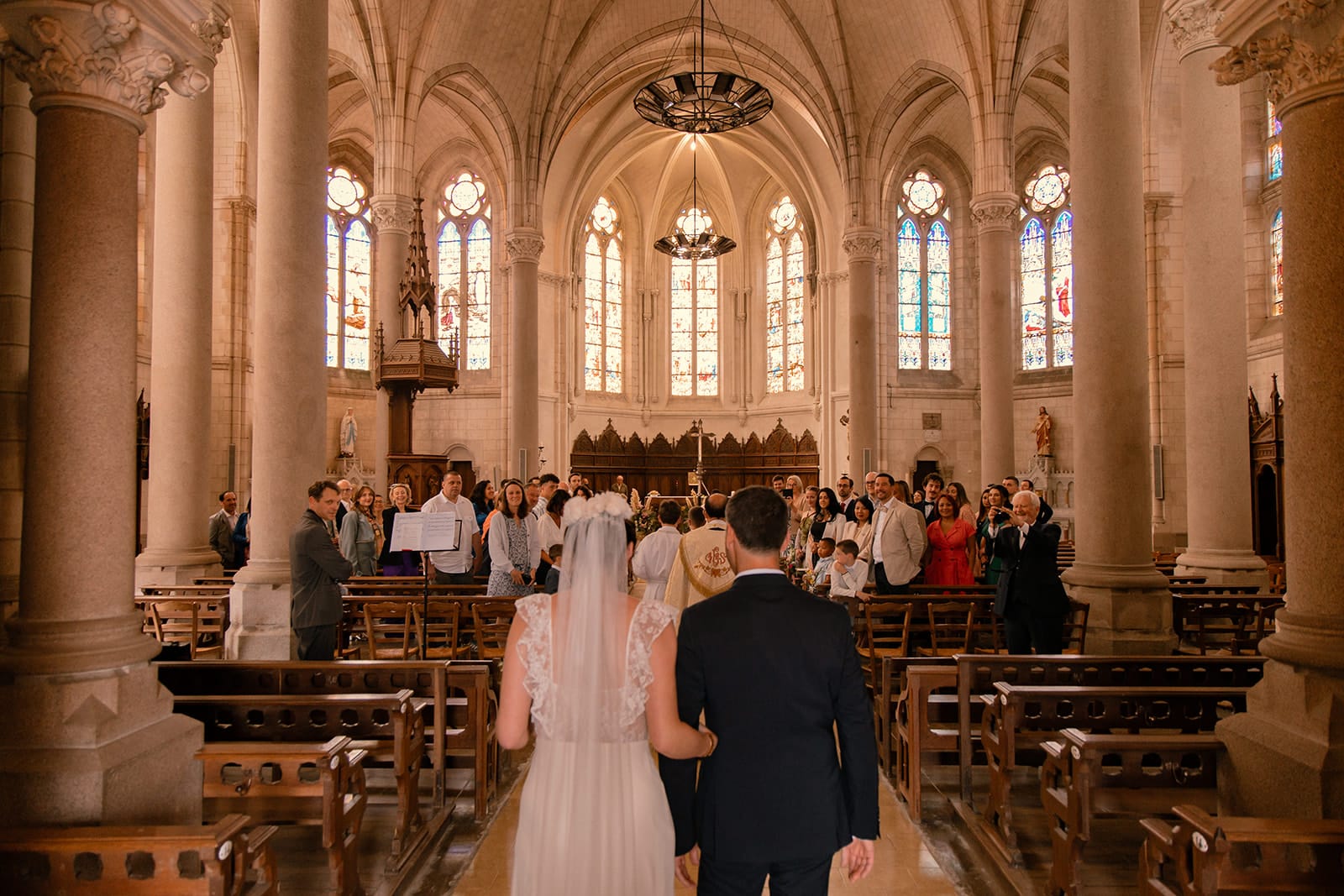 mariage église nantes champêtre chic