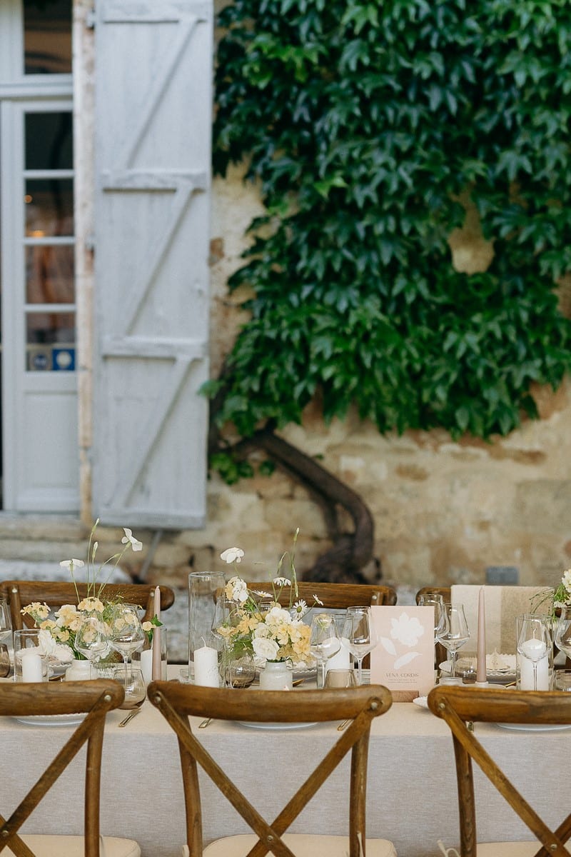 table decoree banquet de mariage