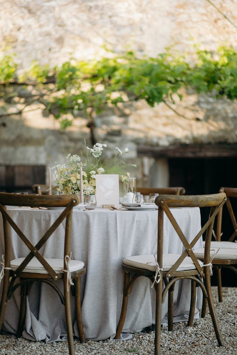 table diner de mariage