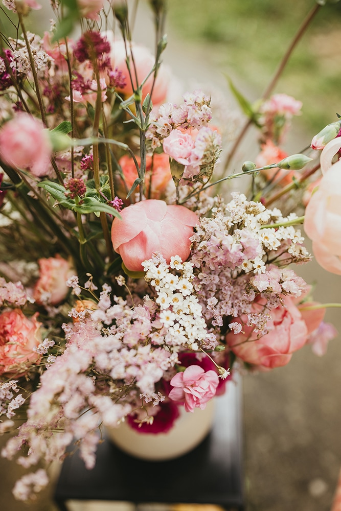 composition florale mariage mayenne