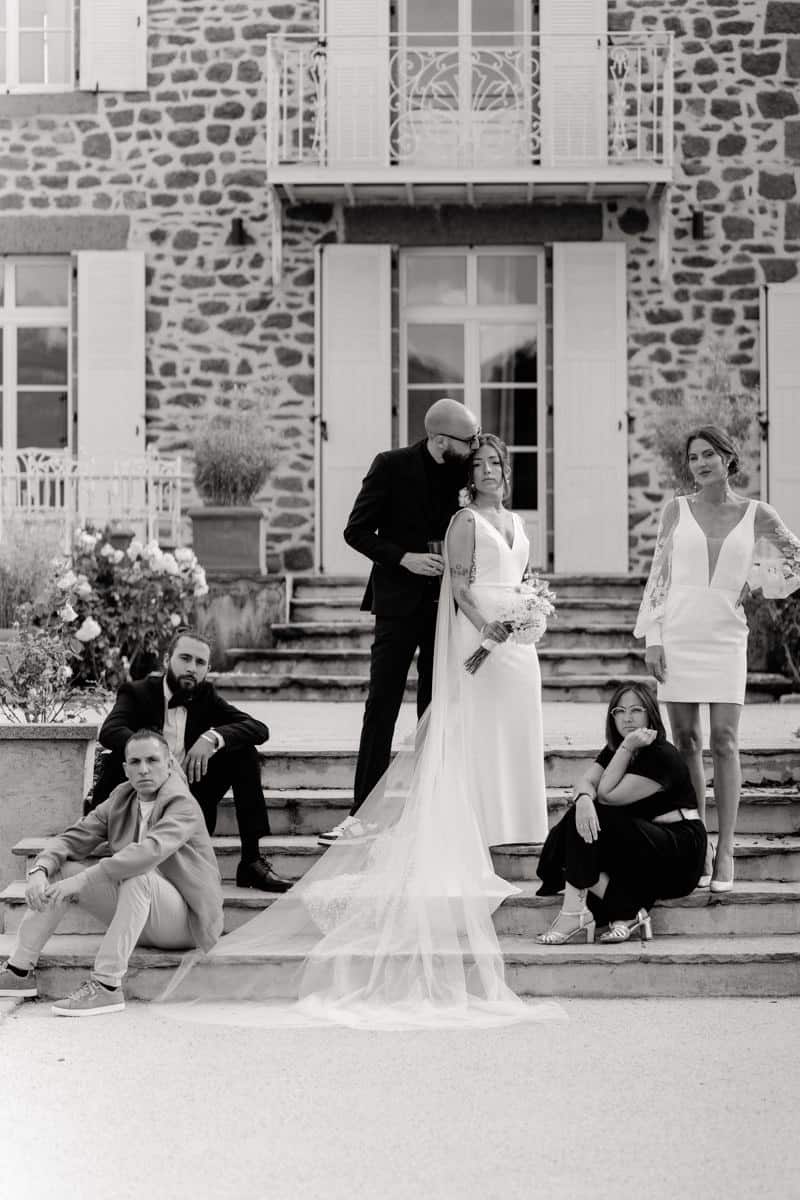 mariage noir blanc chic