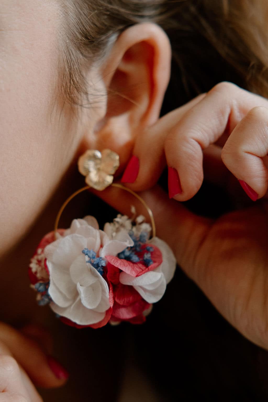 accessoires boucles d'oreille mariage nantes