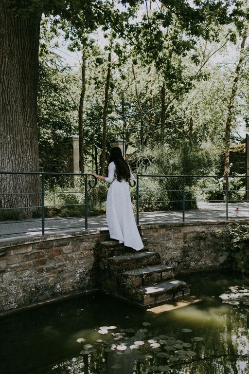 photo escalier jardin parc bassin angers