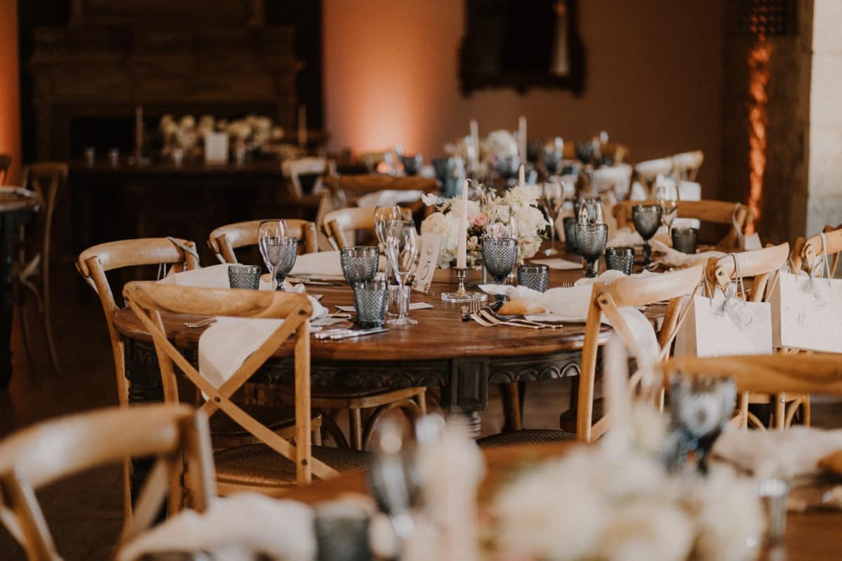 décoration de la salle du dîner du chateau de Garde