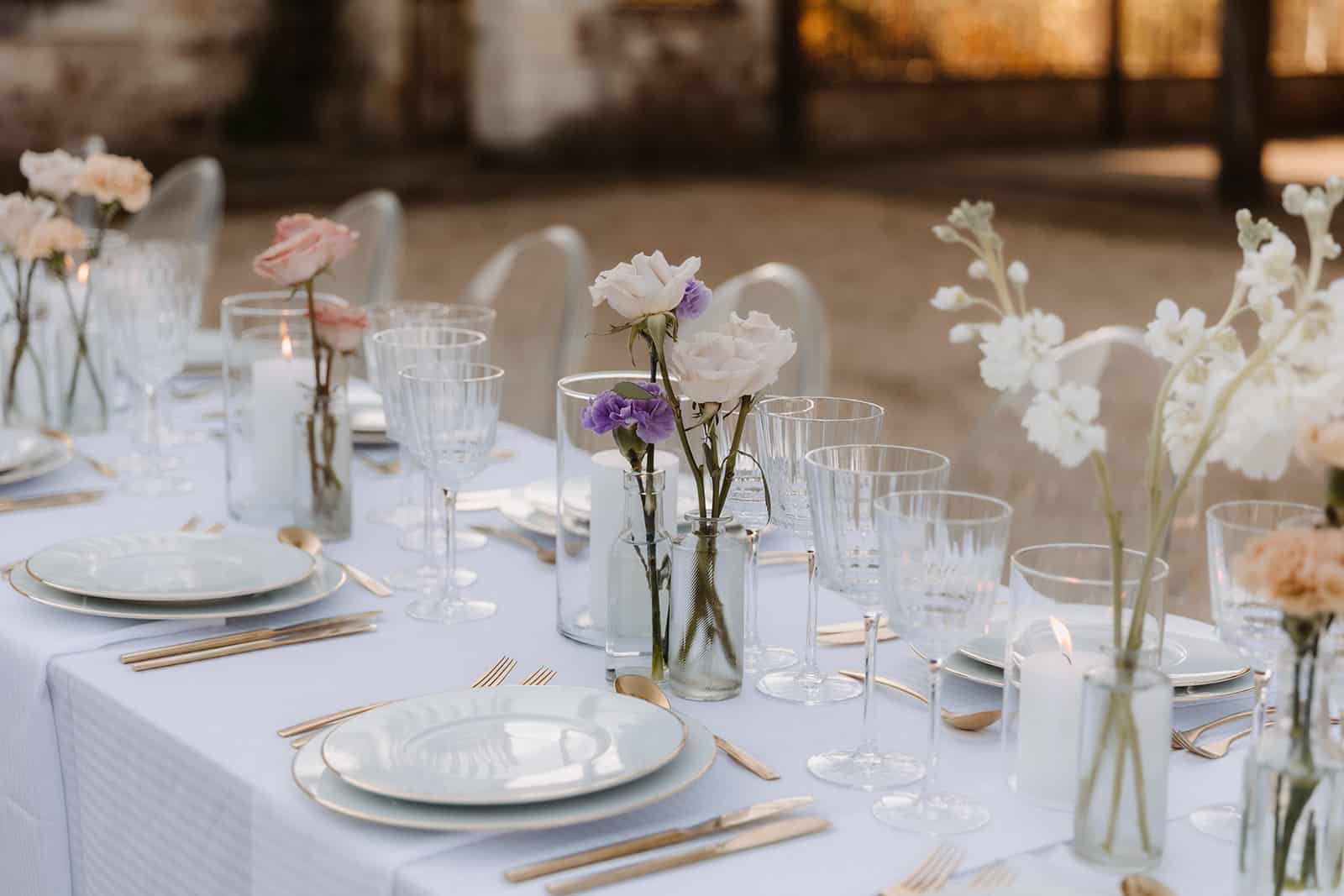 decoration de table mariage chic angers