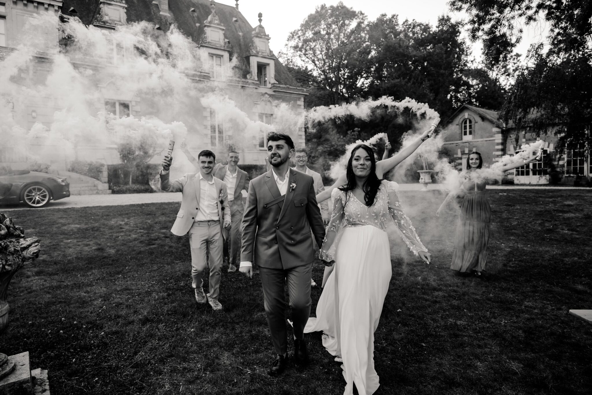 fumigenes ceremonie laique photographe mariage angers