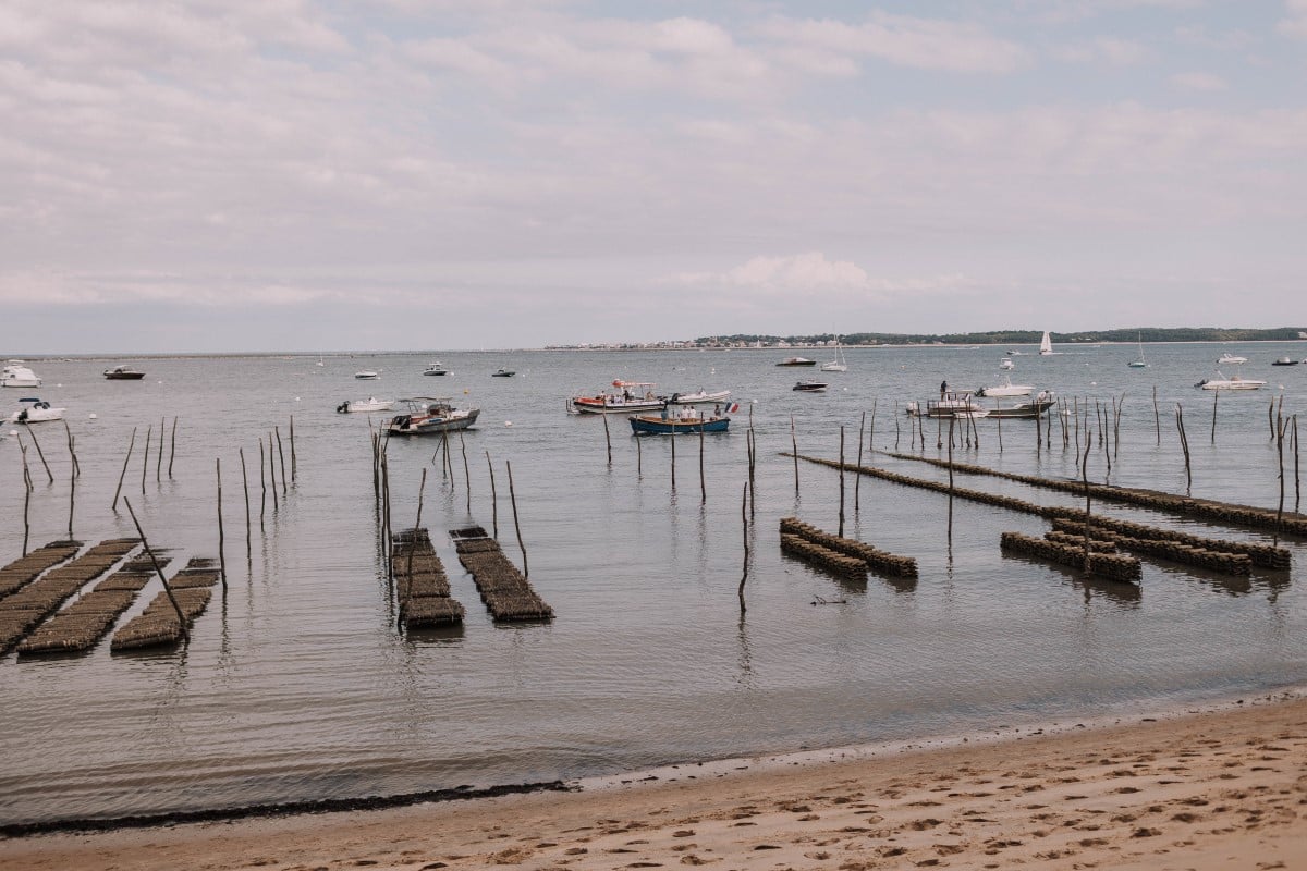 vue parc à huitre bassin arcachon