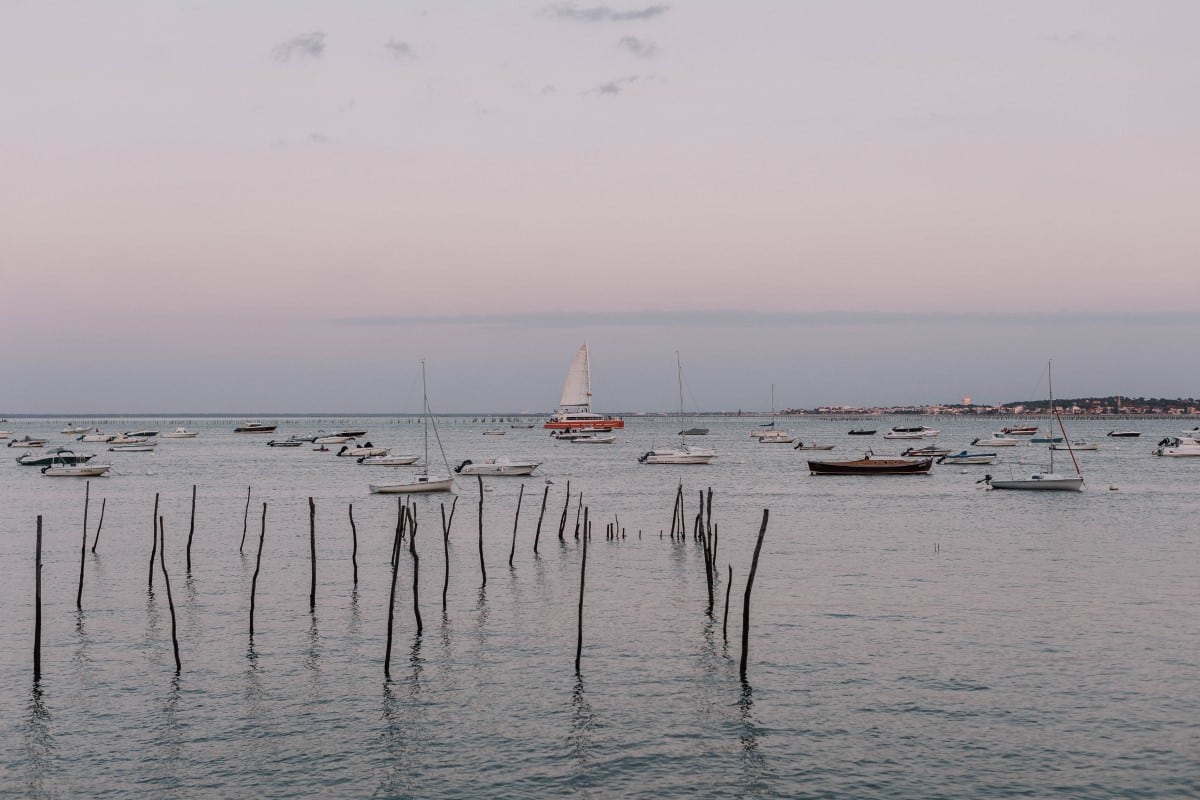 mariage coucher de soleil cap ferret