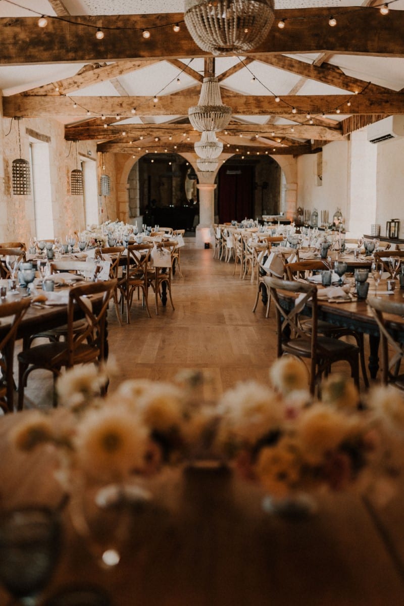 décoration de la salle du dîner du chateau de Garde