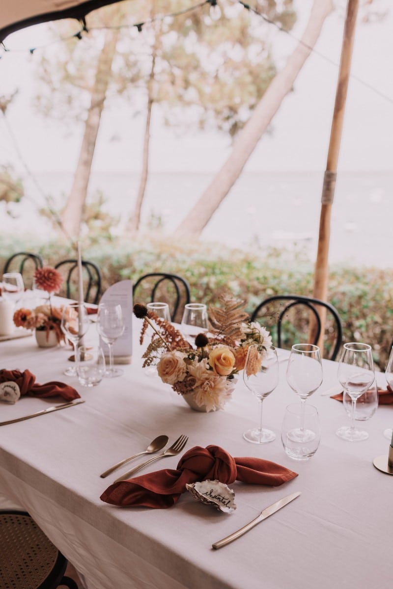 diner avec vue mer cap ferret mariage