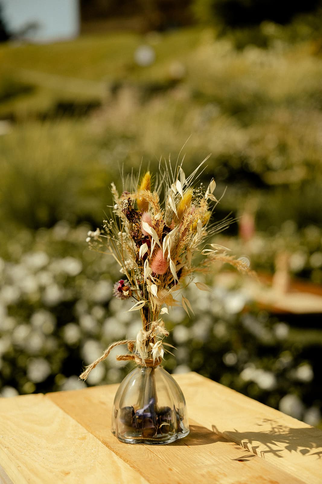 fleurs sechees vase mariage terracotta angers