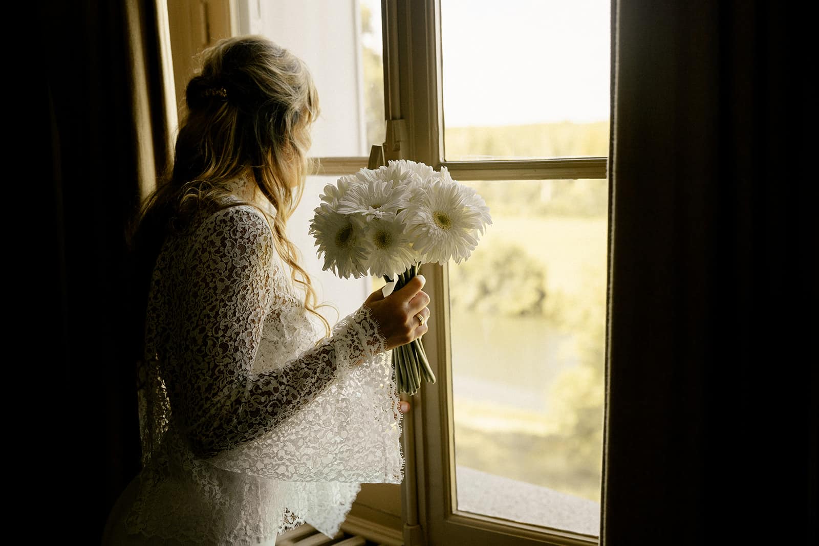 chemisier dentelle blanc mariage maine et loire