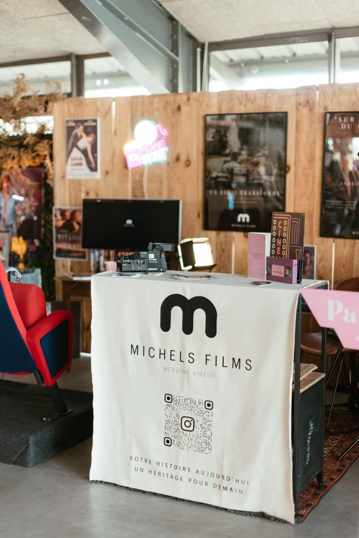 stand de videaste au salon du mariage à Bordeaux