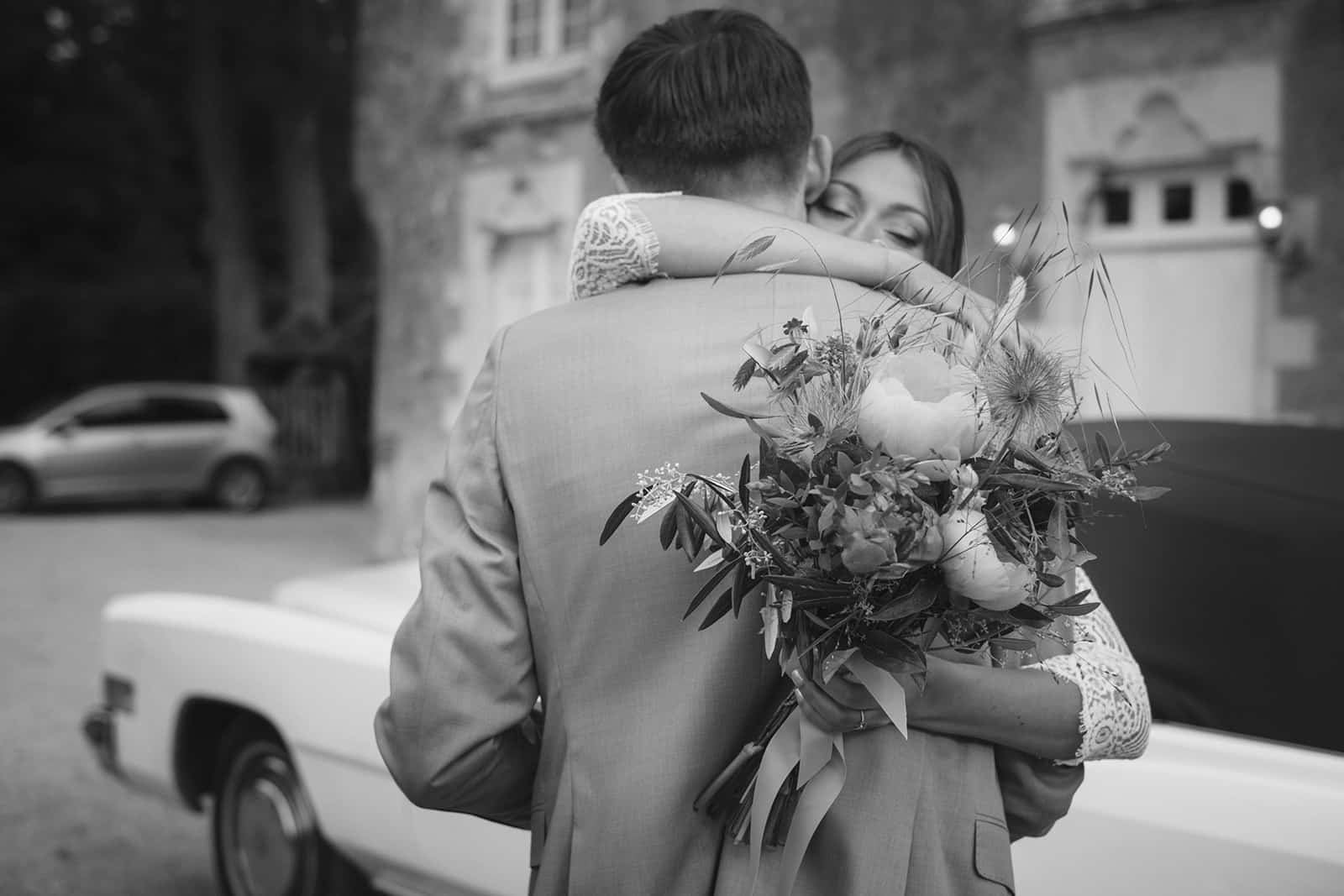 photo couple mariage noir et blanc anjou maine