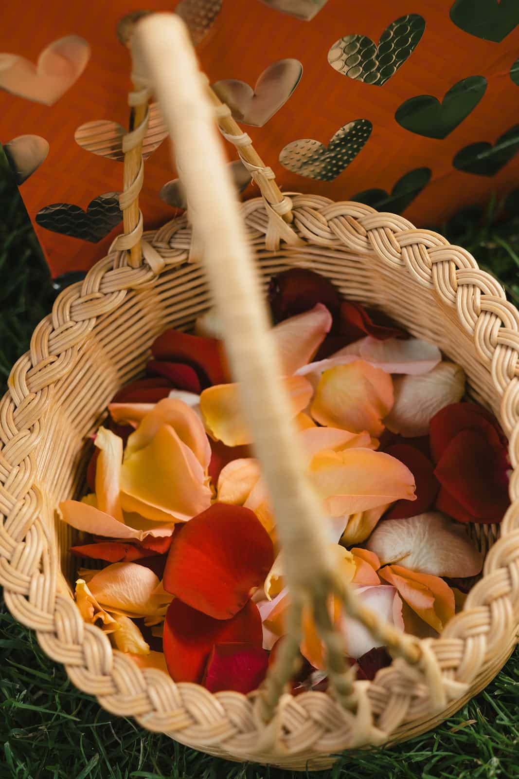 petales fleurs colorees ceremonie laique mariage angers