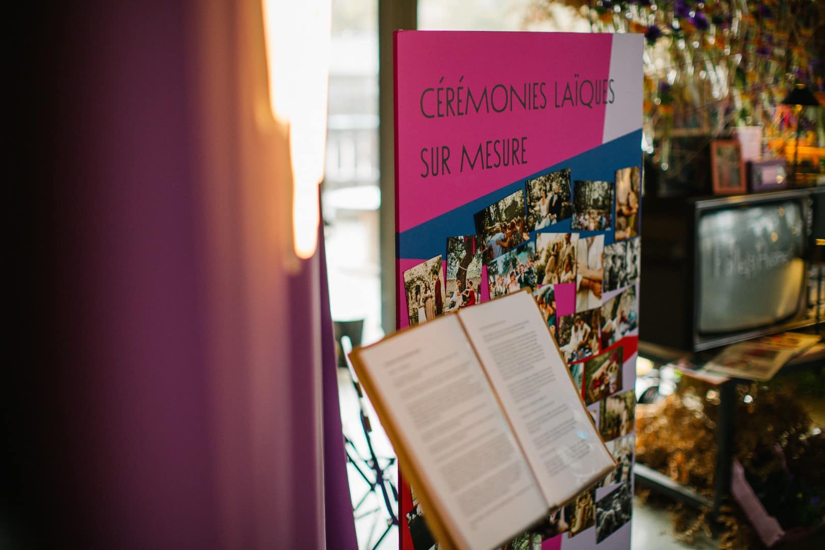 stand créateur et officiant de cérémonie salon du mariage