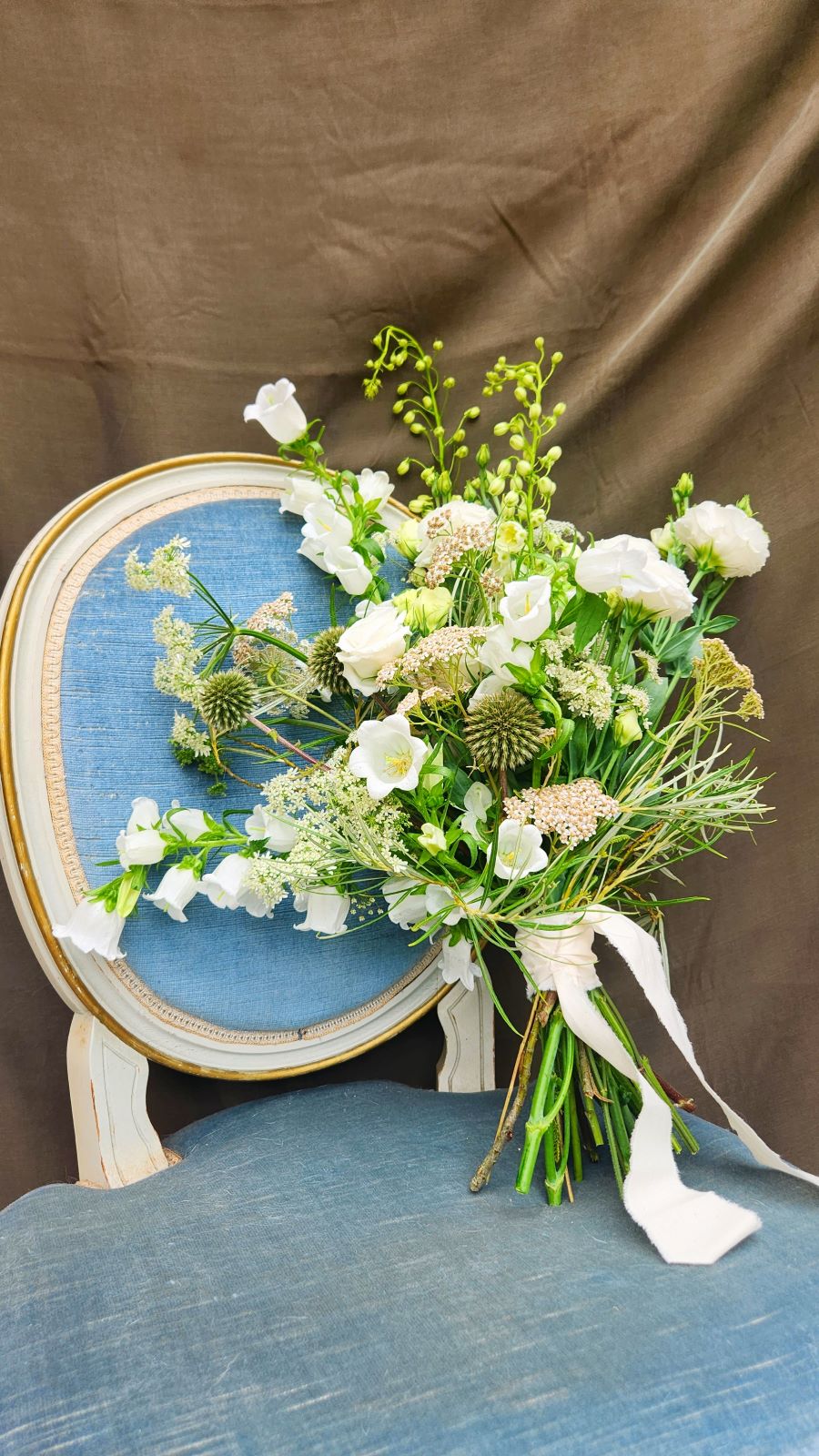 bouquet mariee blanc vert chic elegant angers