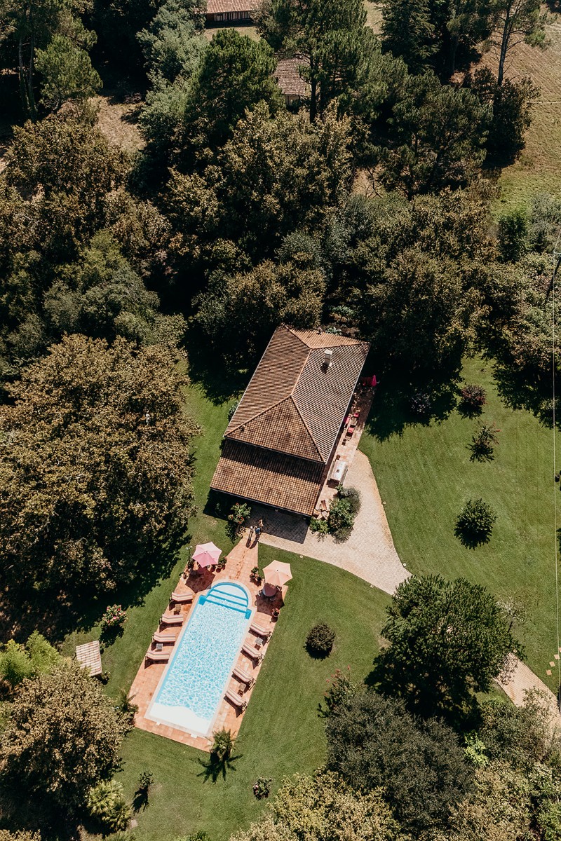 airial piscine domaine mariage landes