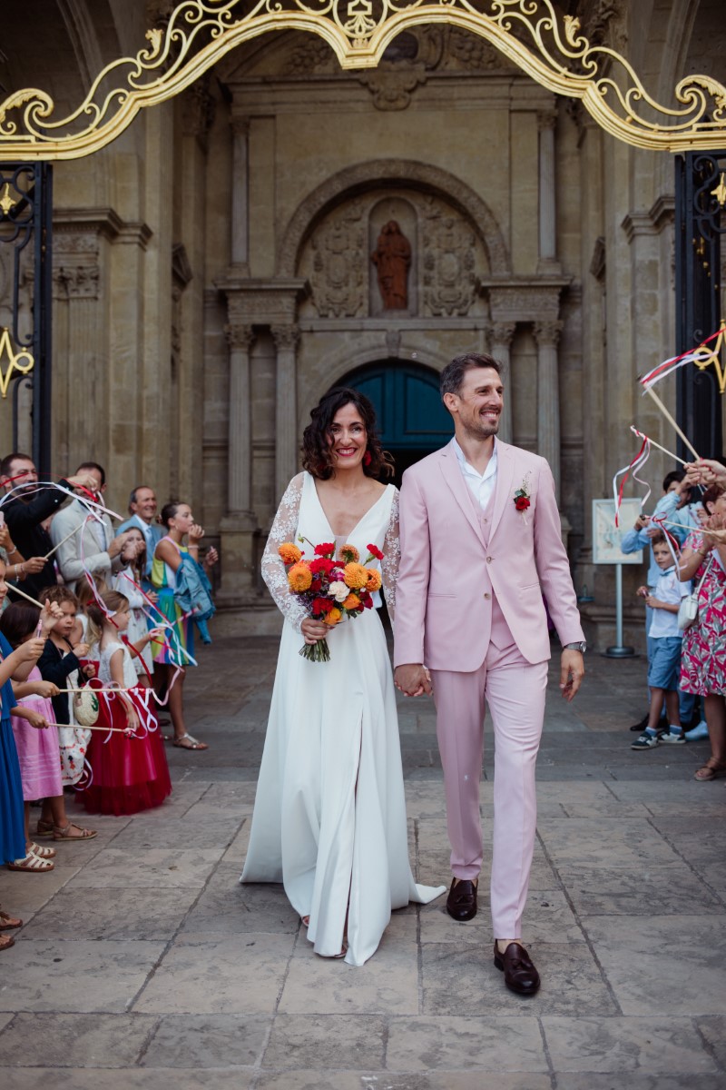 sortie eglise mariage