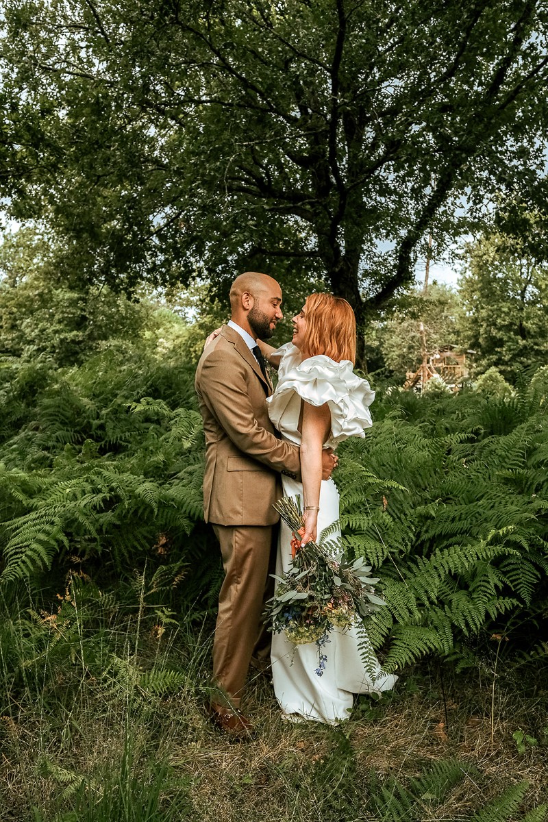 photo de couple en foret Landes