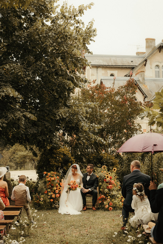 mariage pluvieux ceremonie pluie maine et loire