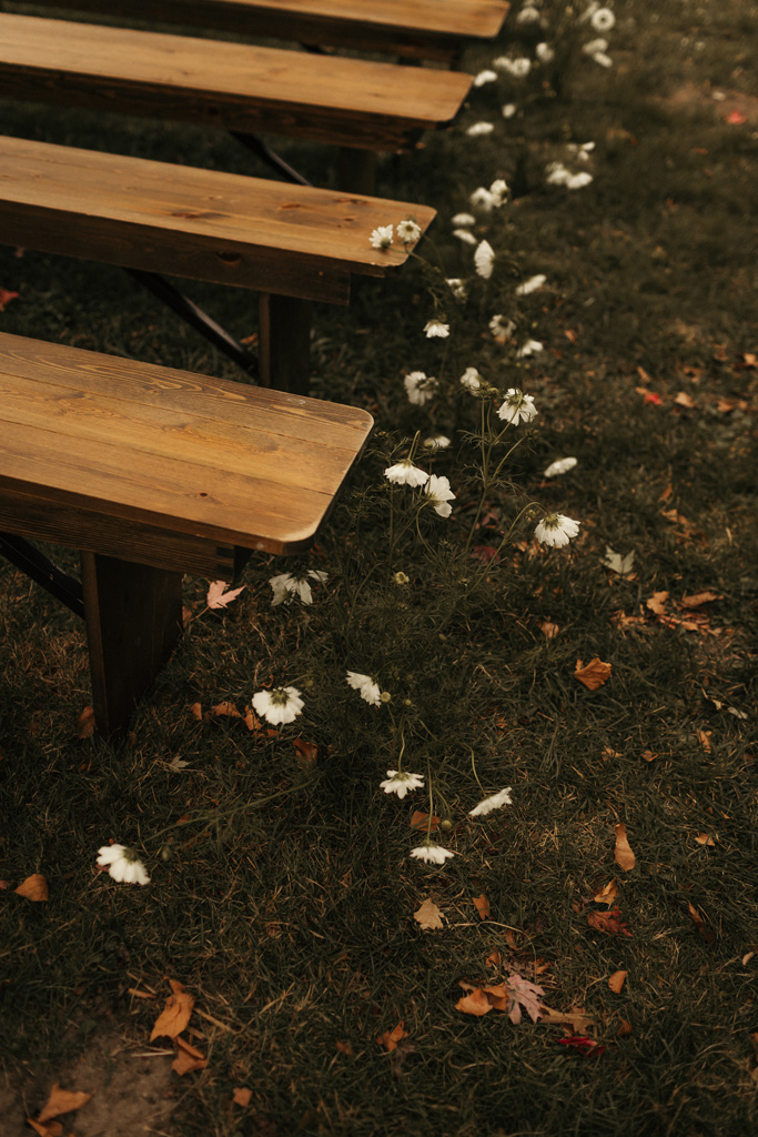 location bancs en bois ceremonie mariage angers