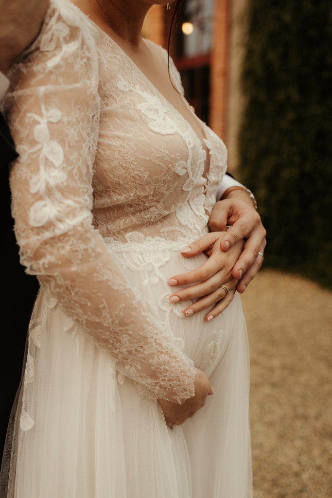 mariage enceinte bebe robe angers