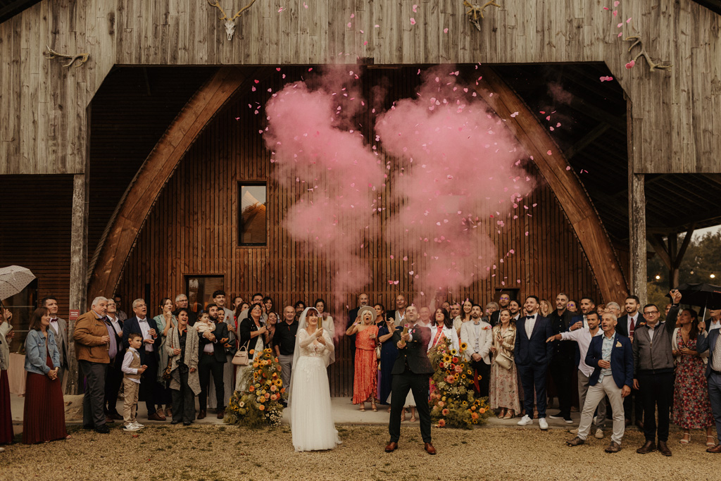 photographie fumigene mariage anjou