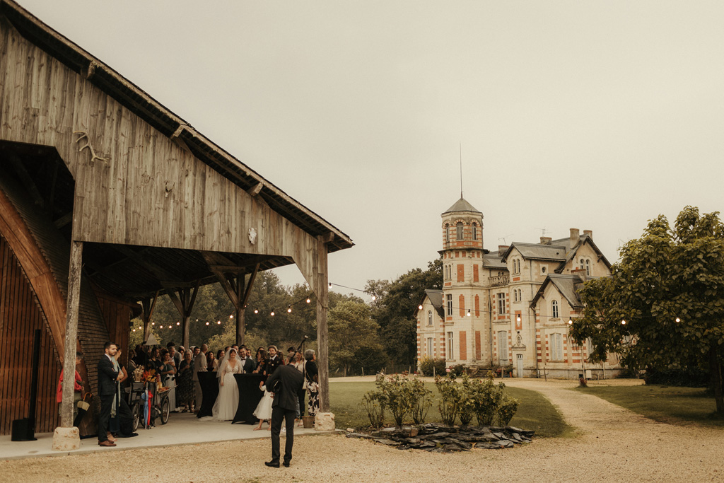 grange vin d honneur pluie mariage angers